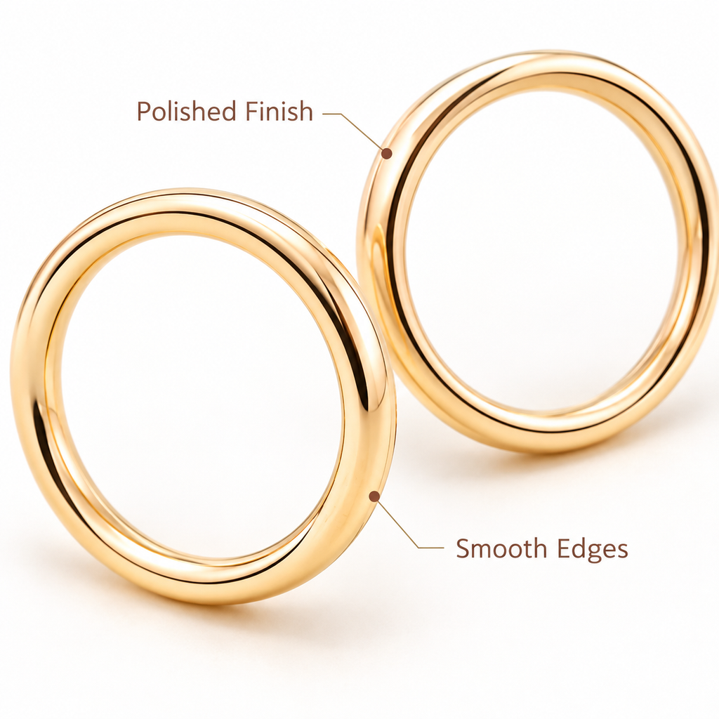 Auraliven Classic Gold Hoop Earrings