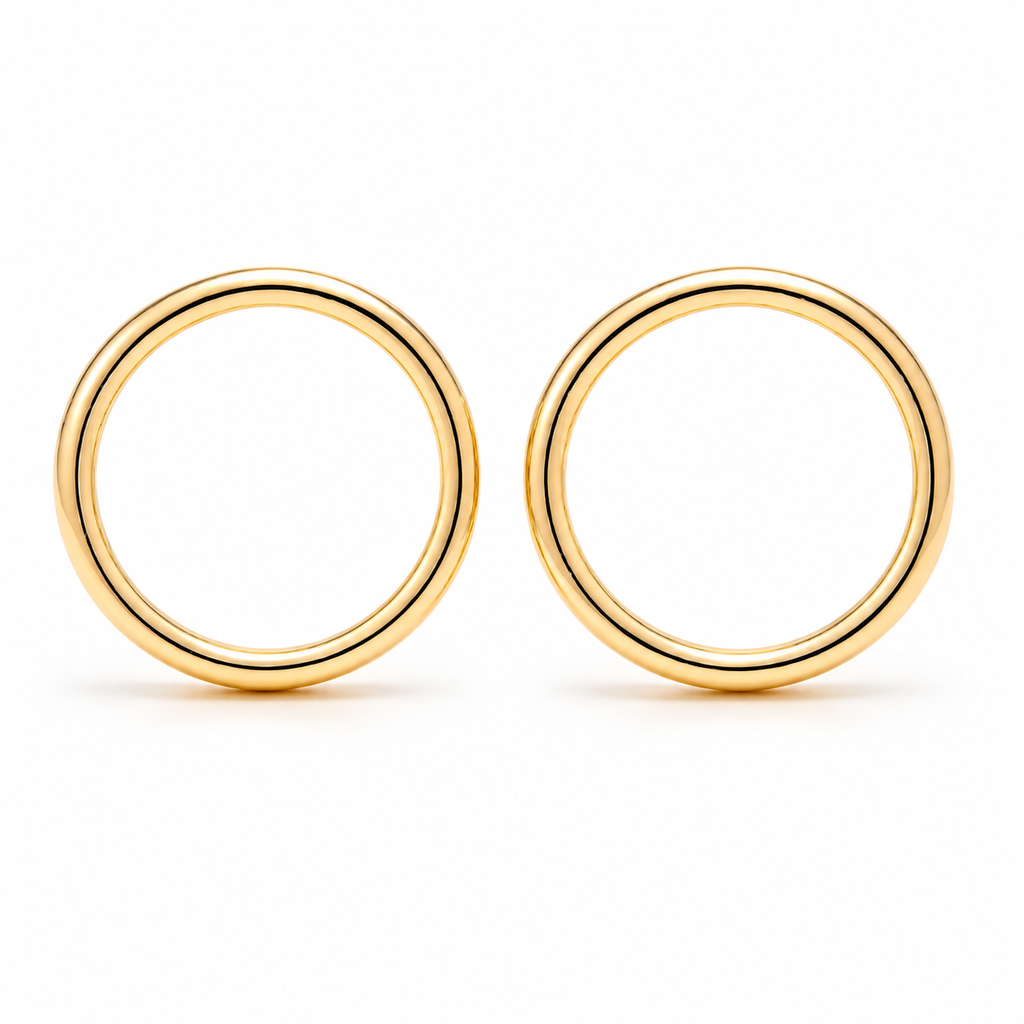 Auraliven Classic Gold Hoop Earrings