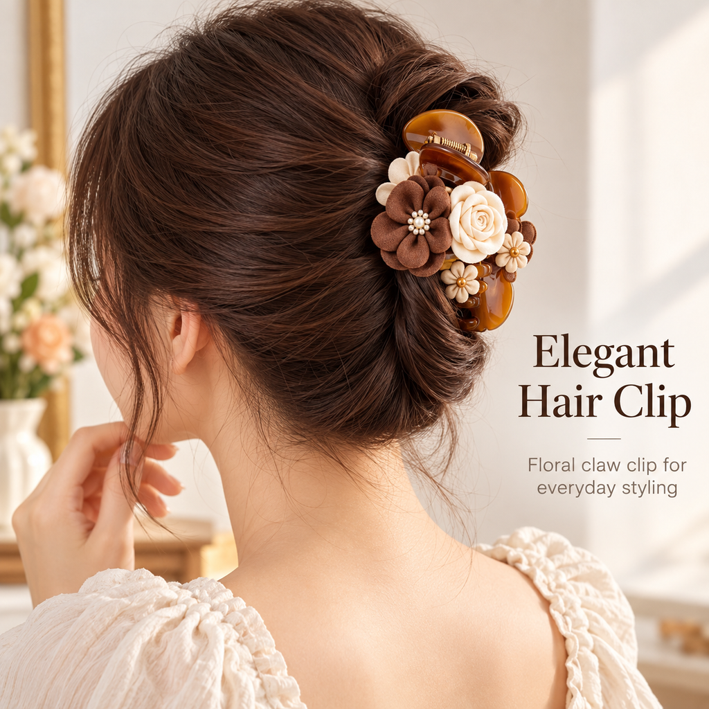 Auraliven Floral Decorative Hair Clip