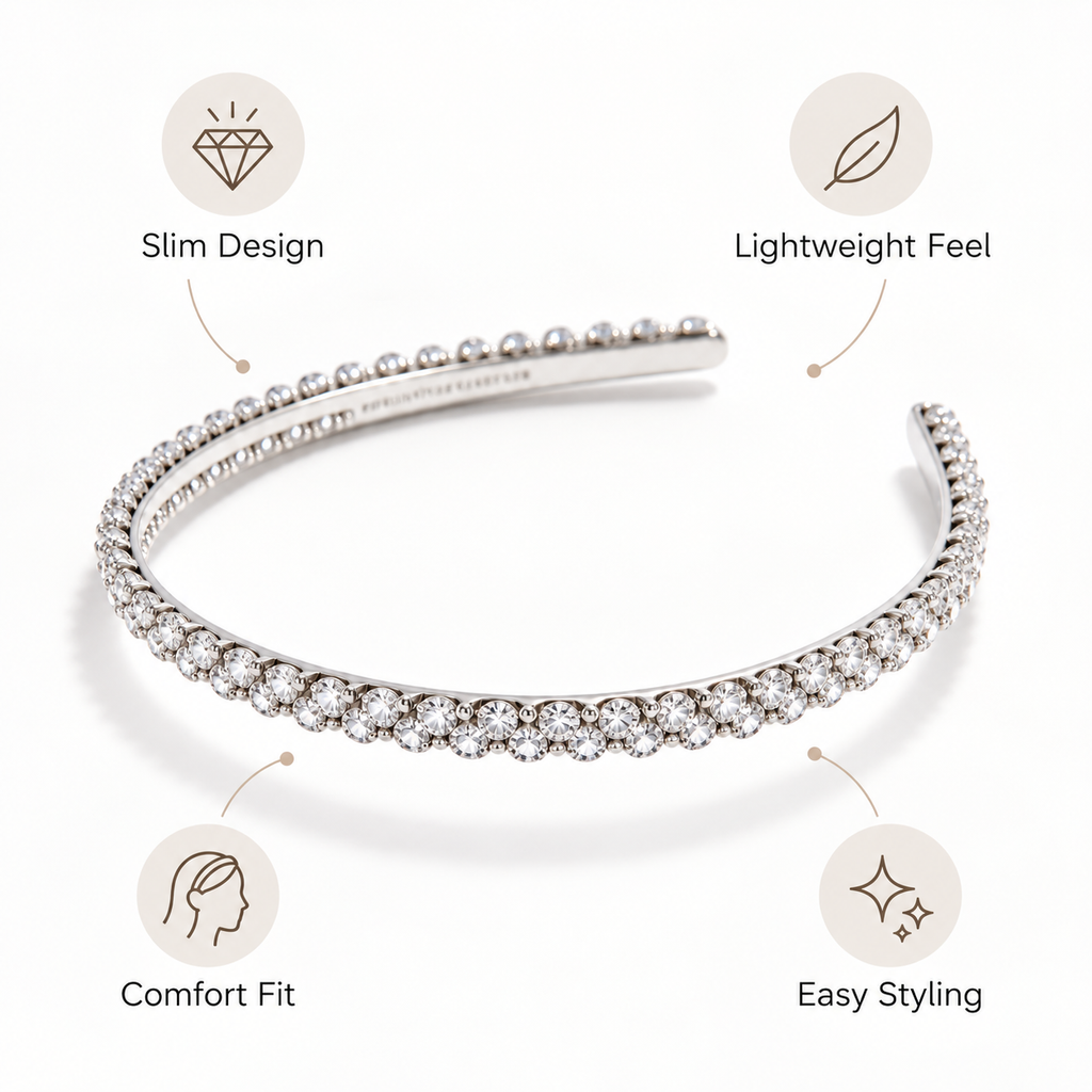 Auraliven Crystal Decorated Headband