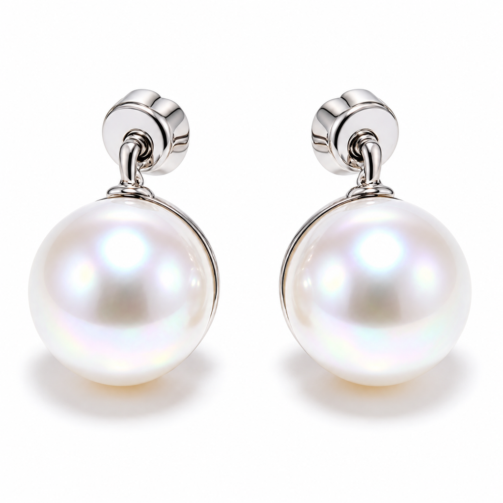 Auraliven Classic Pearl Drop Earrings