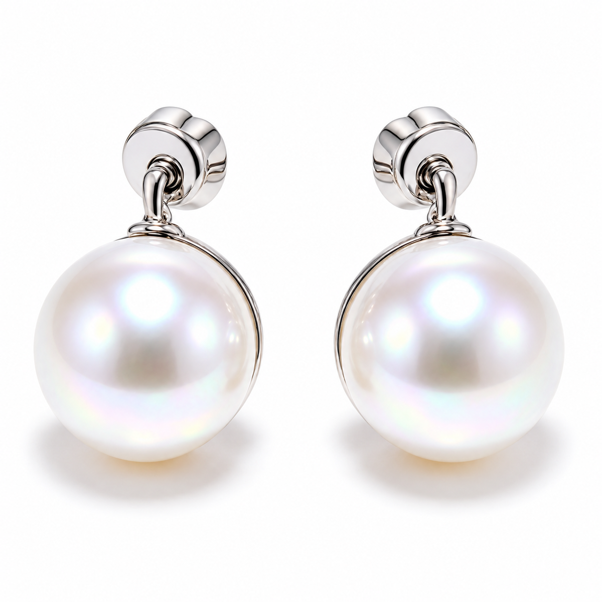 Auraliven Classic Pearl Drop Earrings