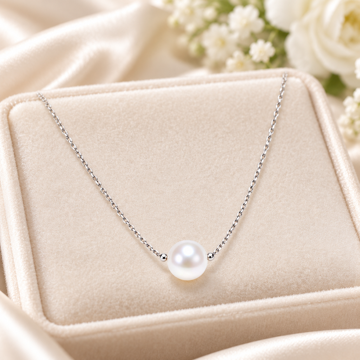 Auraliven Pearl Pendant Necklace