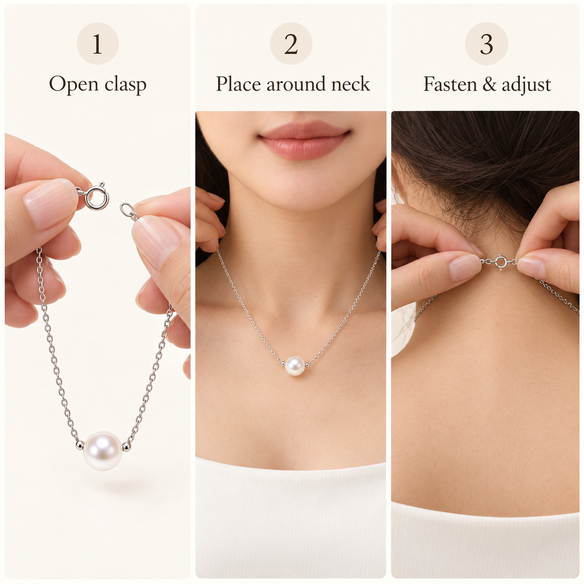 Auraliven Pearl Pendant Necklace