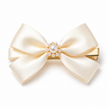 Auraliven Pearl-Style Bow Hair Clip