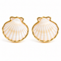 Auraliven Shell Shape Stud Earrings