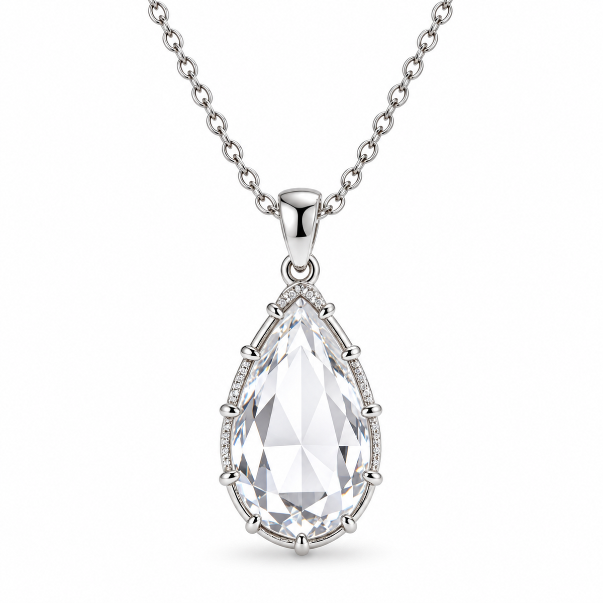 Auraliven Teardrop Pendant Necklace