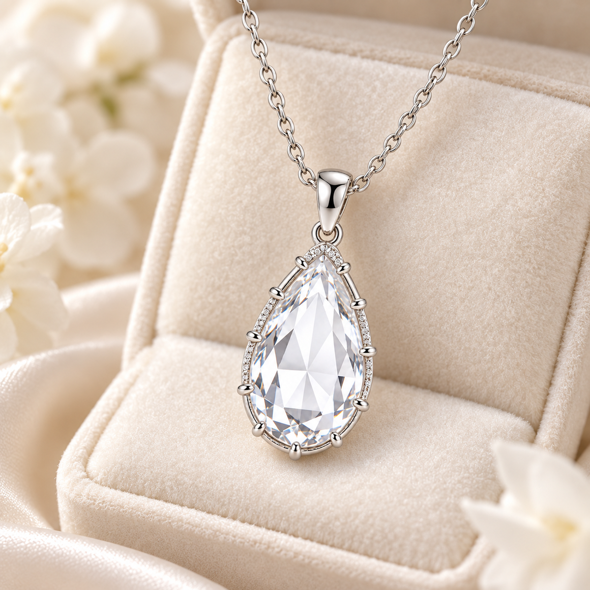 Auraliven Teardrop Pendant Necklace