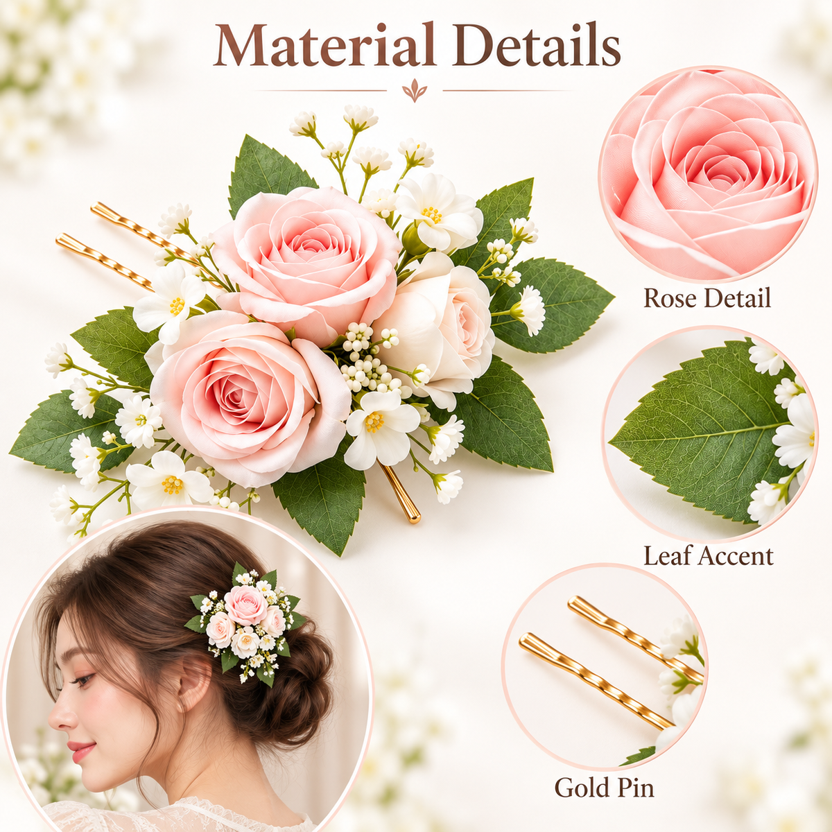 Auraliven Floral Hair Clip